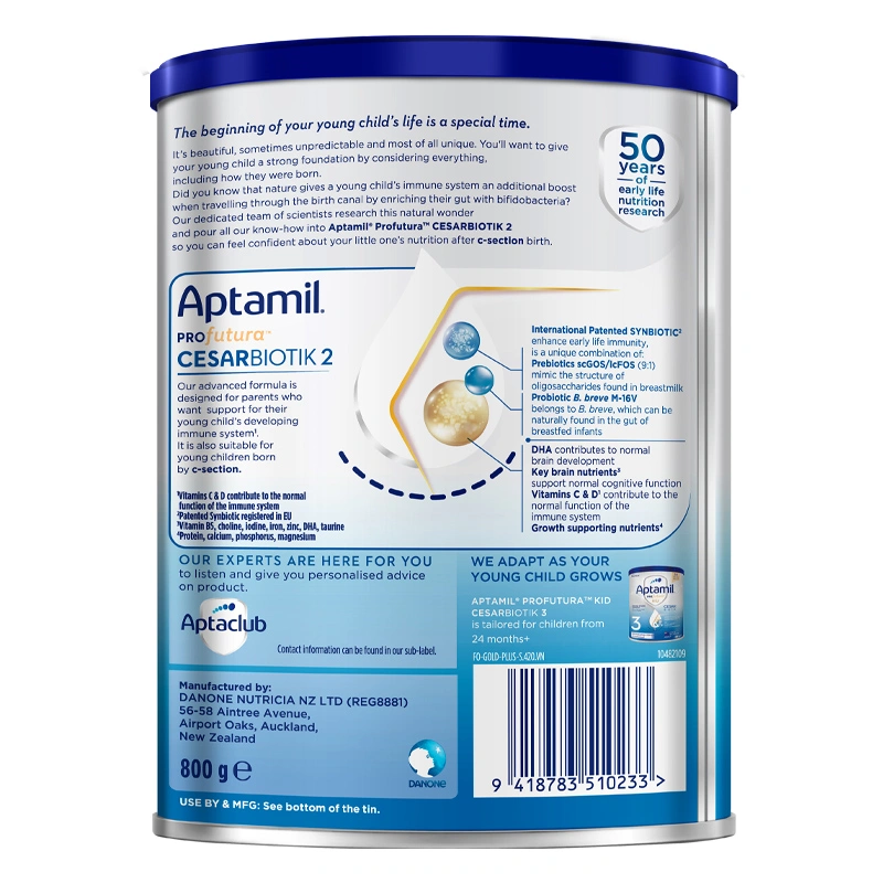 Sữa bột Aptamil Profutura Cesarbiotik số 2 800g (1 - 2 tuổi) - Giao bao bì ngẫu nhiên 2