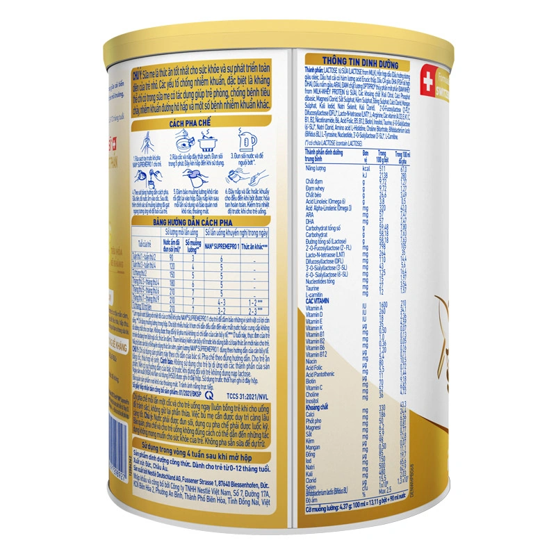 Sữa bột NAN Supremepro số 1 400g (0 - 12 tháng) hỗ trợ trẻ có cơ địa mẫn cảm 14