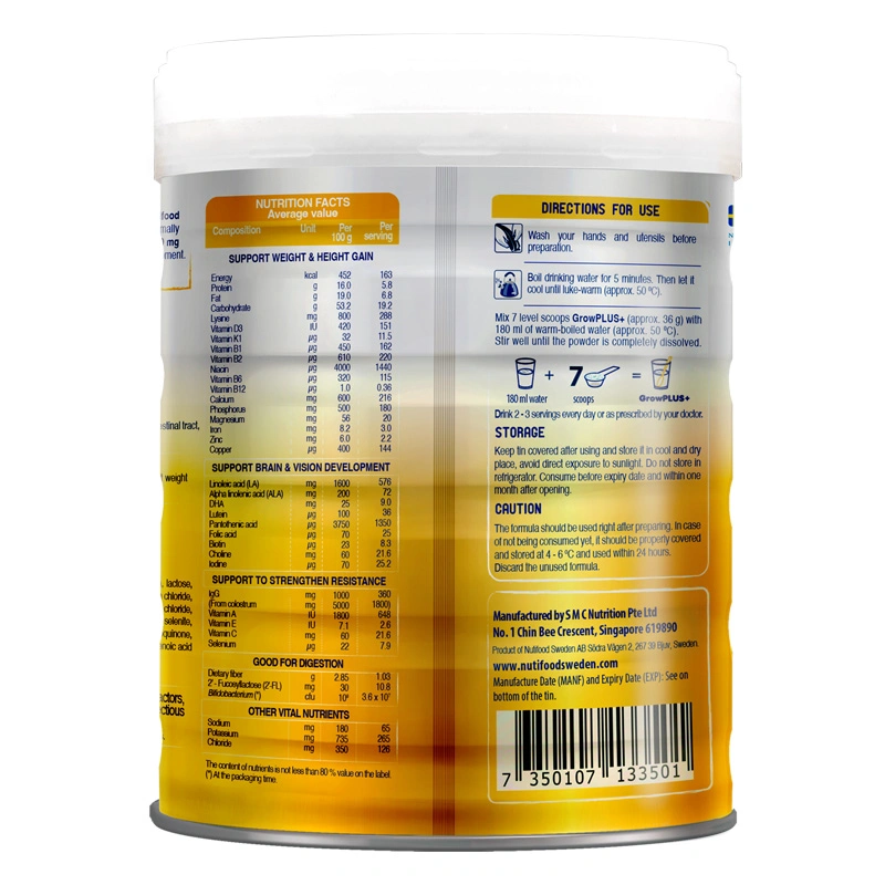 Sữa bột Nutifood GrowPLUS+ vàng 1+ (sữa non) hương vani 800g (1 - 2 tuổi) 3