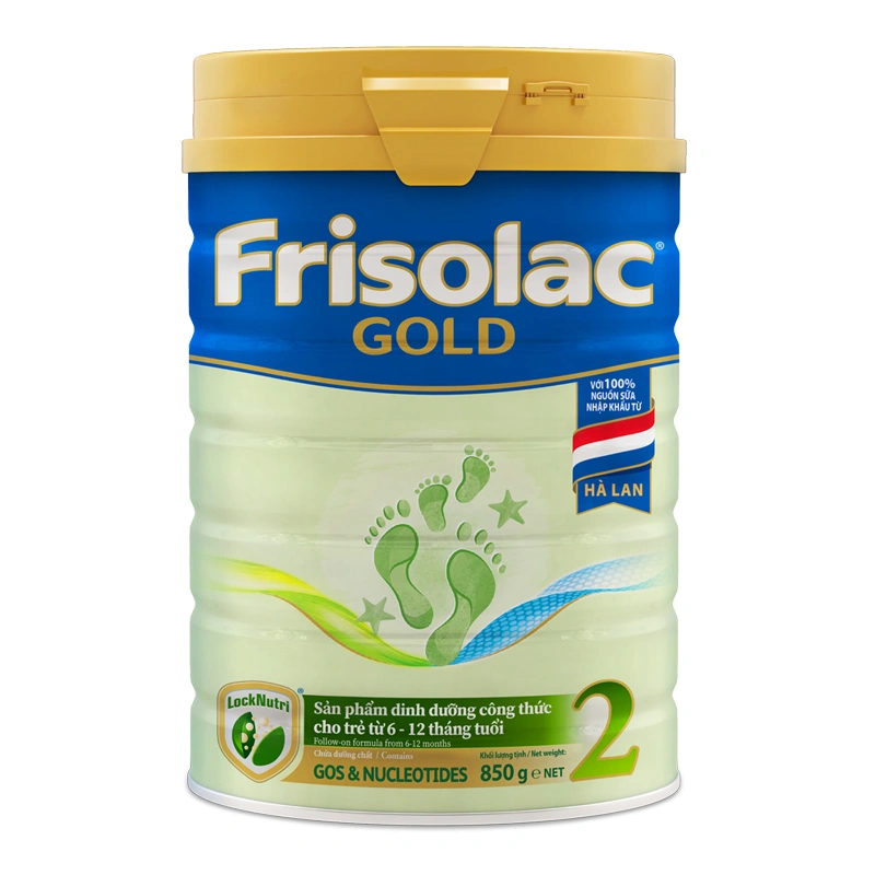 Combo 2 hộp sữa bột Frisolac Gold số 2 hương vani 850g (6 - 12 tháng) 2
