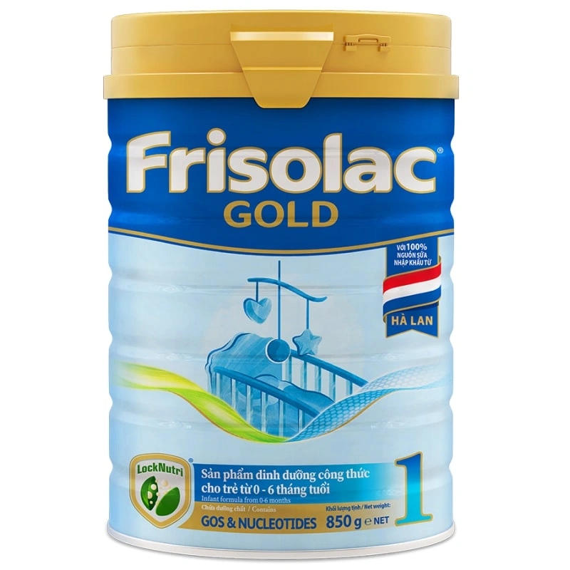 Combo 2 hộp sữa bột Frisolac Gold số 1 hương vani 850g (0 - 6 tháng) 2