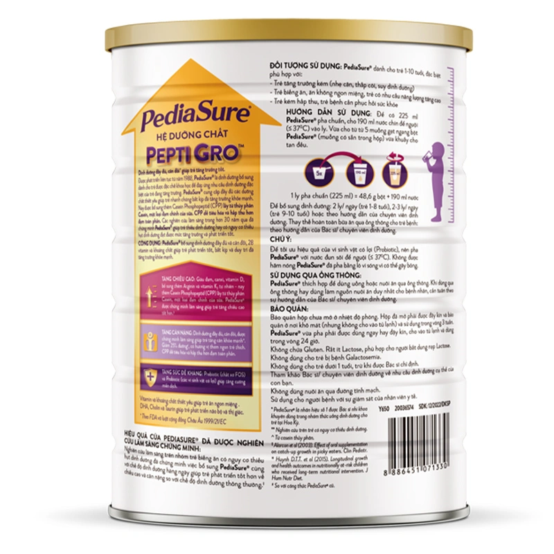 Sữa bột Abbott PediaSure BA hương vani 1.6 kg (1 - 10 tuổi) 3