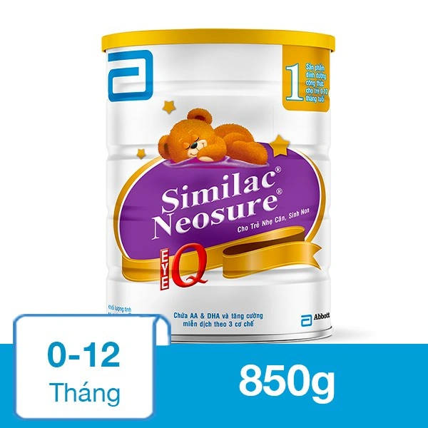 Sữa bột Abbott Similac Neosure Eye-Q số 1 850g (0 - 12 tháng) 1