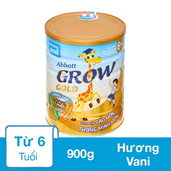 Sữa bột Abbott Grow Gold hương vani 900g (từ 6 tuổi) 1