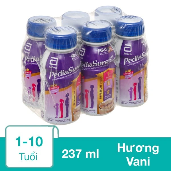 Lốc 6 chai sữa pha sẵn PediaSure hương vani 237 ml (1 - 10 tuổi) 1