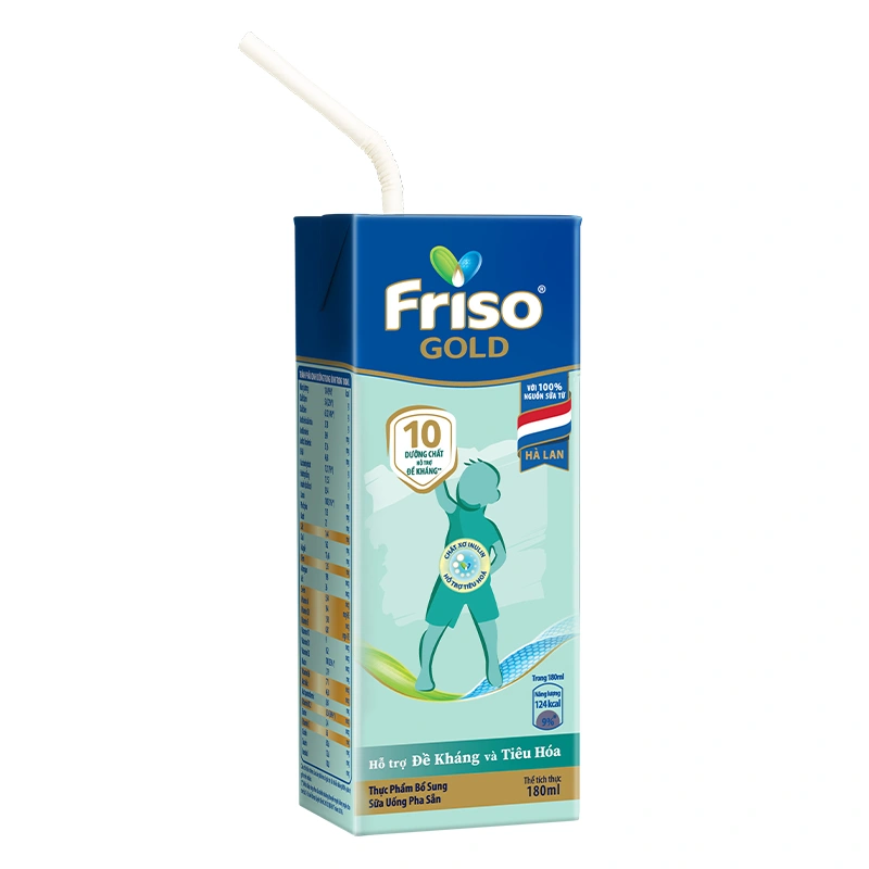 Thùng 48 hộp sữa pha sẵn Friso Gold hương vani 180 ml (từ 1 tuổi) 13