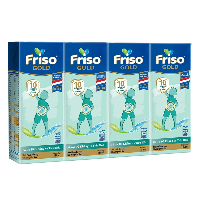 Thùng 48 hộp sữa pha sẵn Friso Gold hương vani 180 ml (từ 1 tuổi) 3