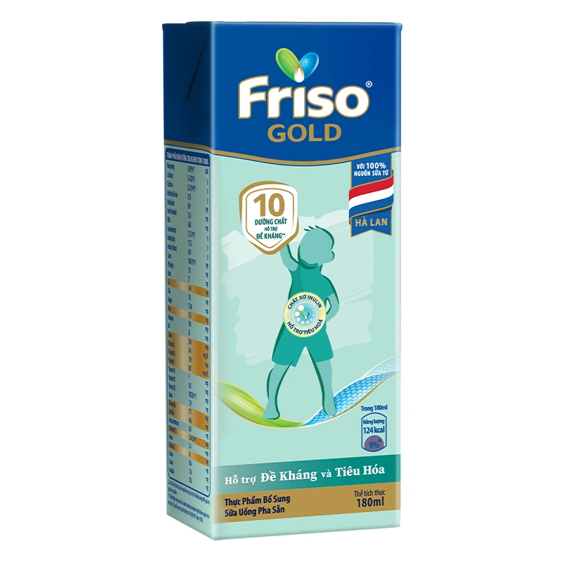 Thùng 48 hộp sữa pha sẵn Friso Gold hương vani 180 ml (từ 1 tuổi) 4
