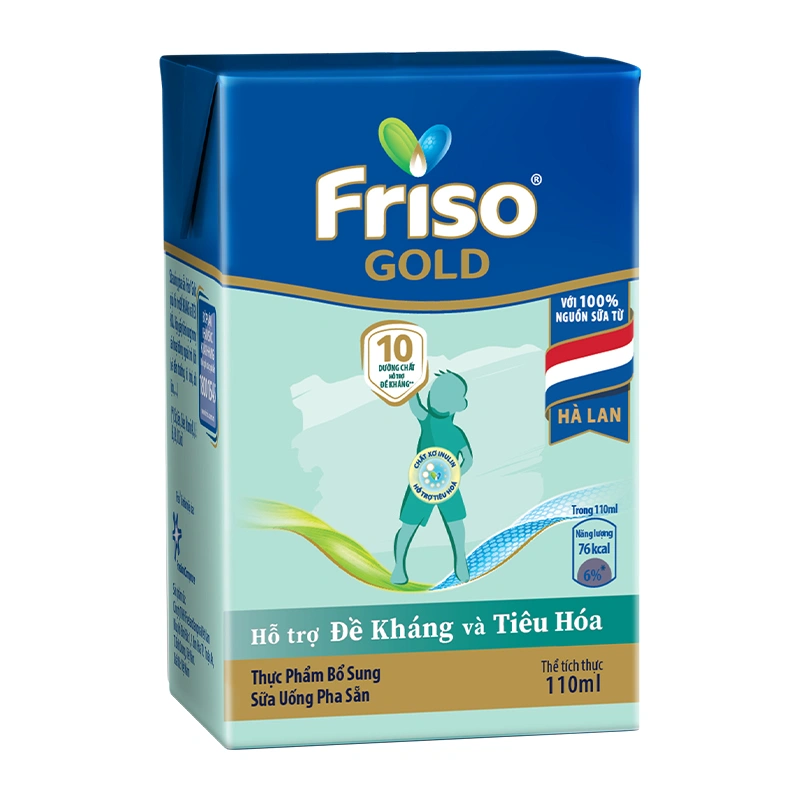 Thùng 48 hộp sữa pha sẵn Friso Gold hương vani 110 ml (từ 1 tuổi) 4