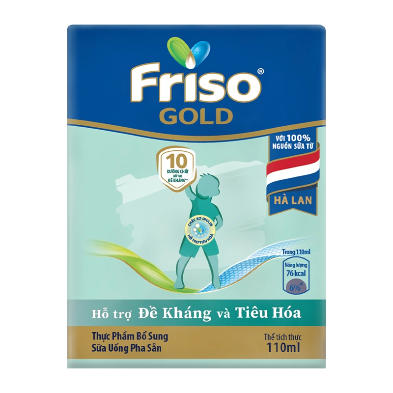 Thùng 48 hộp sữa pha sẵn Friso Gold hương vani 110 ml (từ 1 tuổi) 6