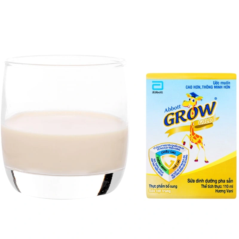 Lốc 4 hộp sữa pha sẵn Abbott Grow Gold hương vani 110 ml (từ 1 tuổi) 5
