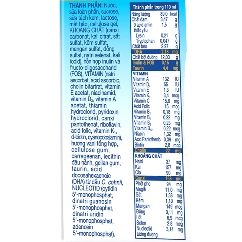 Lốc 4 hộp sữa pha sẵn Abbott Grow Gold hương vani 110 ml (từ 1 tuổi) 13