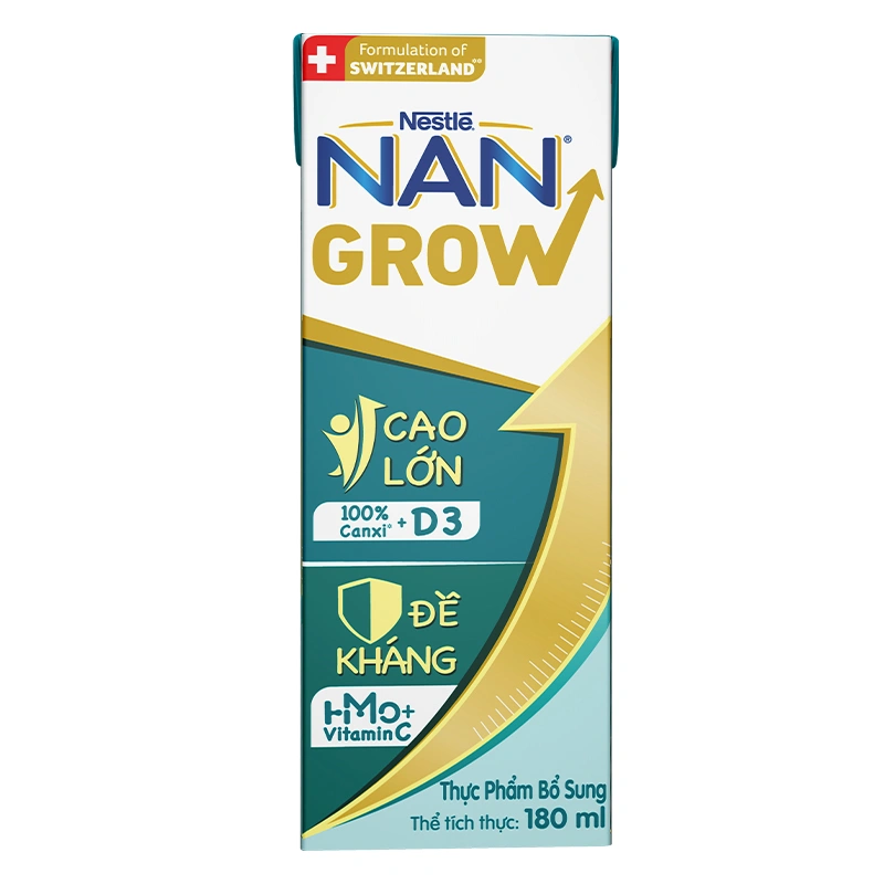 Thùng 24 hộp sữa pha sẵn Nestlé NAN Grow 180 ml (từ 1 tuổi) 22