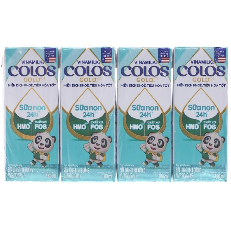 Lốc 4 hộp sữa non pha sẵn Vinamilk ColosGold 180 ml (từ 1 tuổi) 2