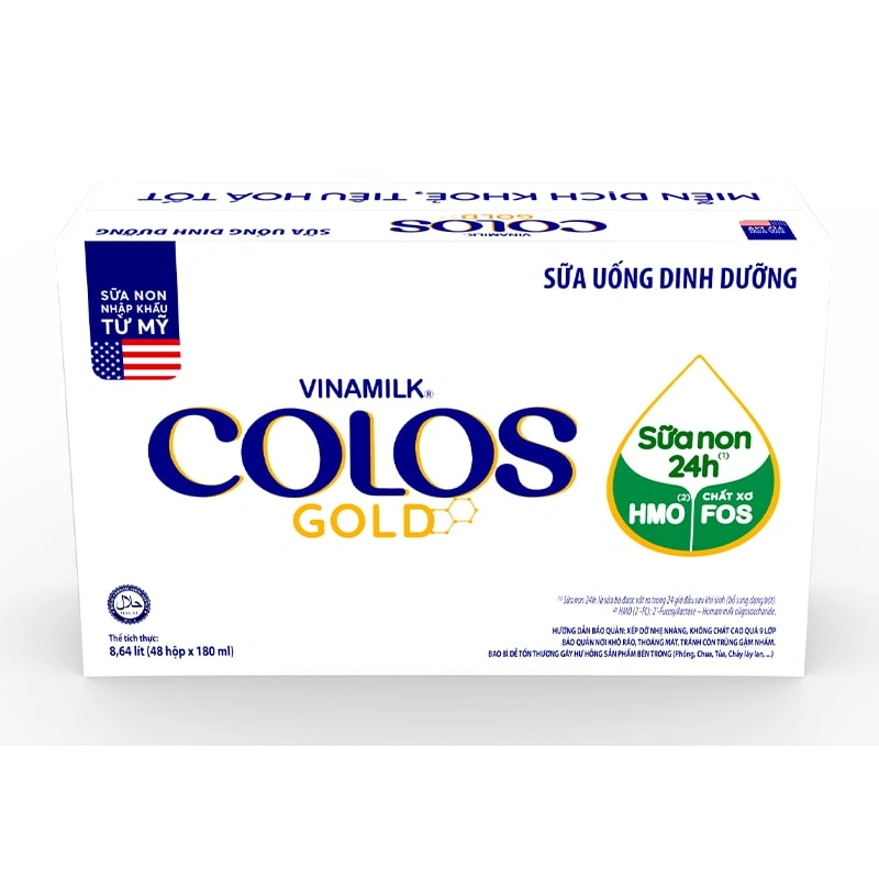 Thùng 48 hộp sữa non pha sẵn Vinamilk ColosGold 180 ml (từ 1 tuổi) 2
