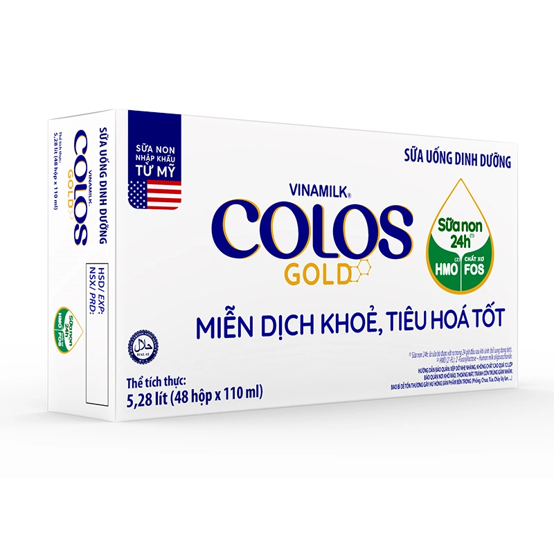 Thùng 48 hộp sữa non pha sẵn Vinamilk ColosGold 110 ml (từ 1 tuổi) 1