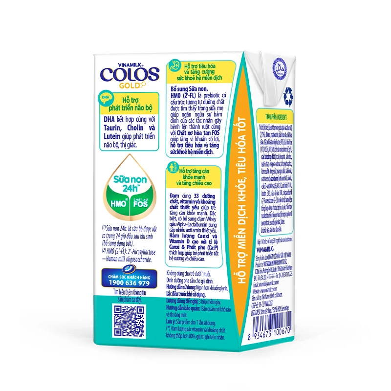 Thùng 48 hộp sữa non pha sẵn Vinamilk ColosGold 110 ml (từ 1 tuổi) 6