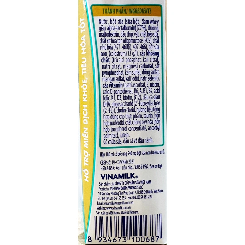 Thùng 48 hộp sữa non pha sẵn Vinamilk ColosGold 110 ml (từ 1 tuổi) 8