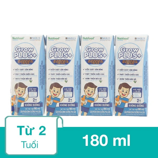Thùng 48 hộp sữa pha sẵn Nutifood GrowPLUS+ 180 ml (từ 2 tuổi) 3