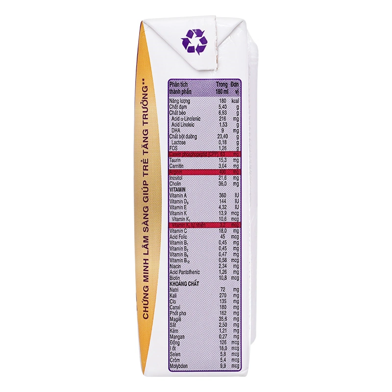 Lốc 4 hộp sữa pha sẵn Abbott PediaSure hương vani 180 ml (1 - 10 tuổi) 25