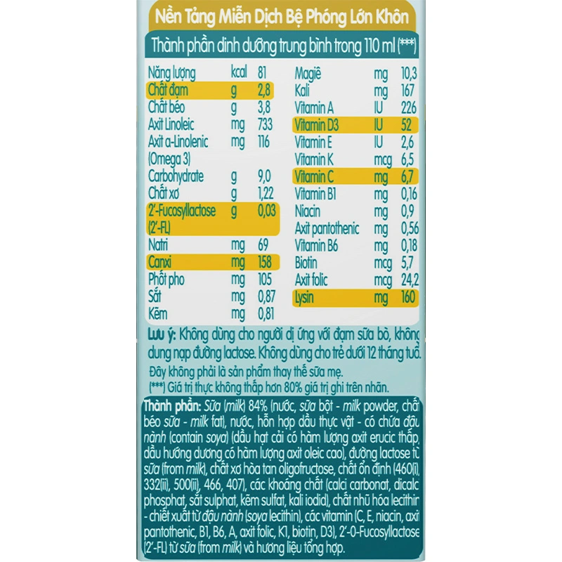 Lốc 4 hộp sữa pha sẵn Nestlé NAN Grow 110 ml (từ 1 tuổi) 7