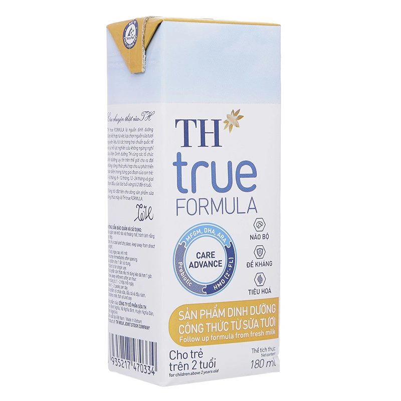 Lốc 4 hộp sữa pha sẵn TH true Formula 180 ml (từ 2 tuổi) 4