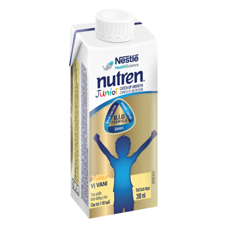 Thùng 24 hộp sữa pha sẵn Nutren Junior hương vani 200 ml (1 - 10 tuổi) 3