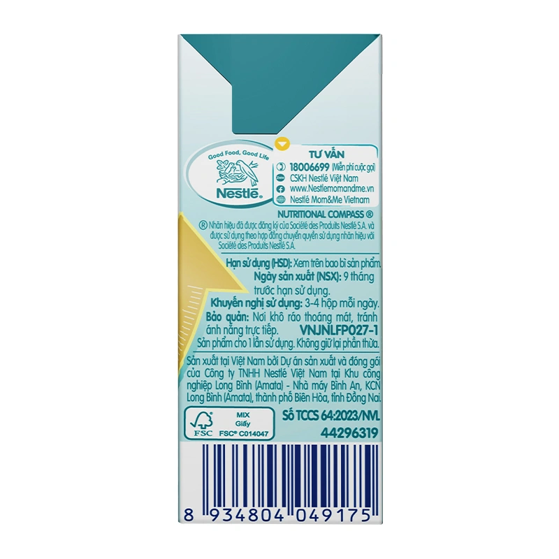 Thùng 36 + 12 hộp sữa pha sẵn Nestlé NAN Grow 110 ml (từ 1 tuổi) 8