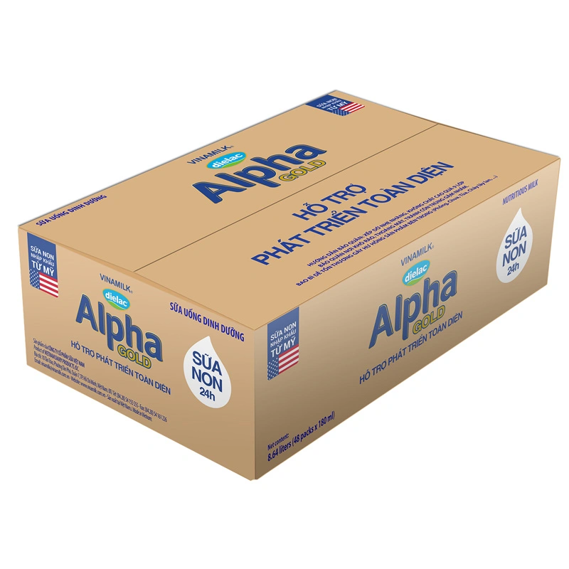 Lốc 4 hộp sữa non pha sẵn Dielac Alpha Gold 180 ml (từ 1 tuổi) 9