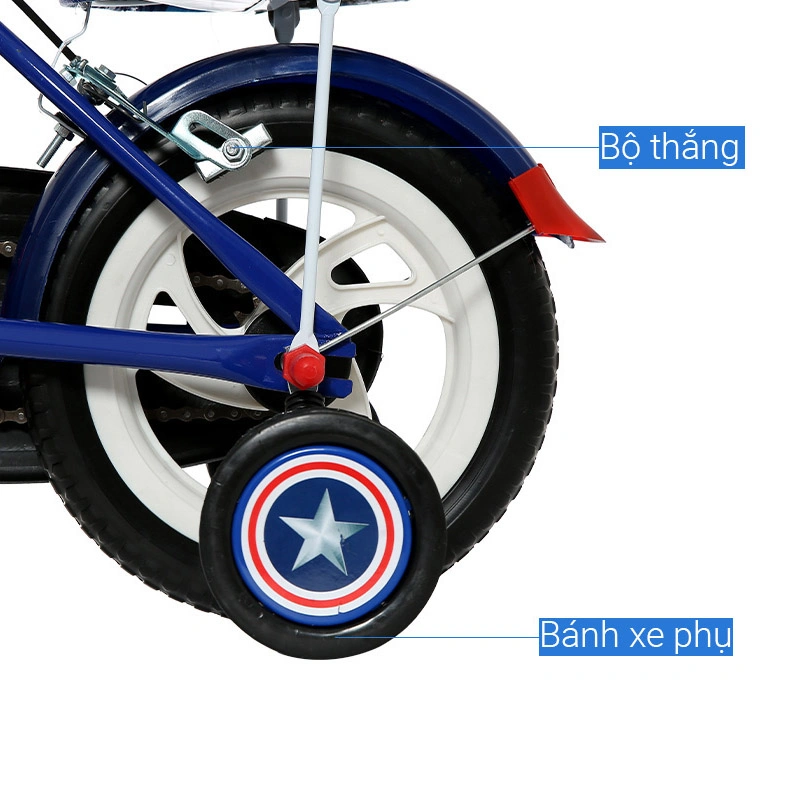 Xe đạp trẻ em Đại Phát Tài đội trưởng 12 inch 13