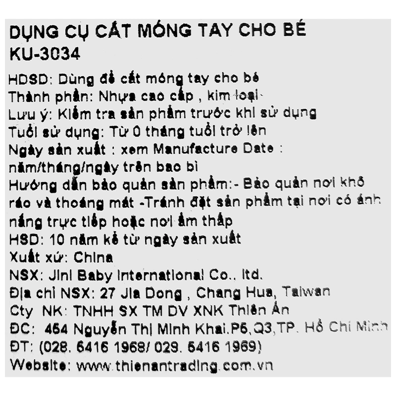 Kéo cắt móng tay KuKu KU3034 - Màu ngẫu nhiên 5