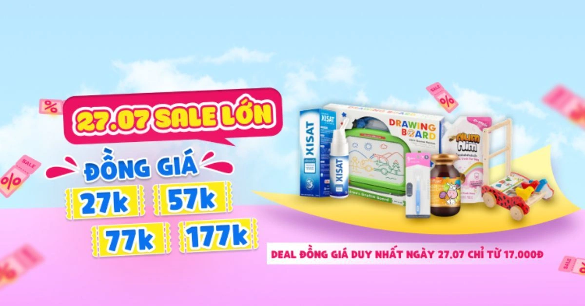 08.08 sale lớn giá chỉ từ 8.000đ tại AVAKids