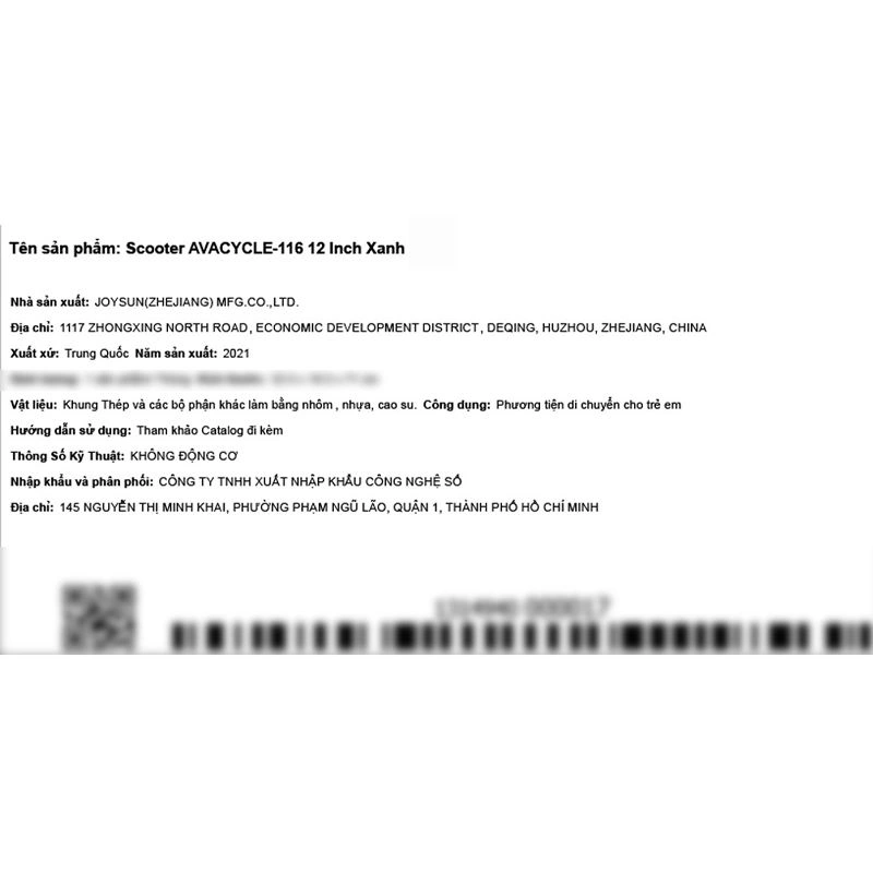 Xe scooter AVAcycle-116 (2 - 5 tuổi) 19