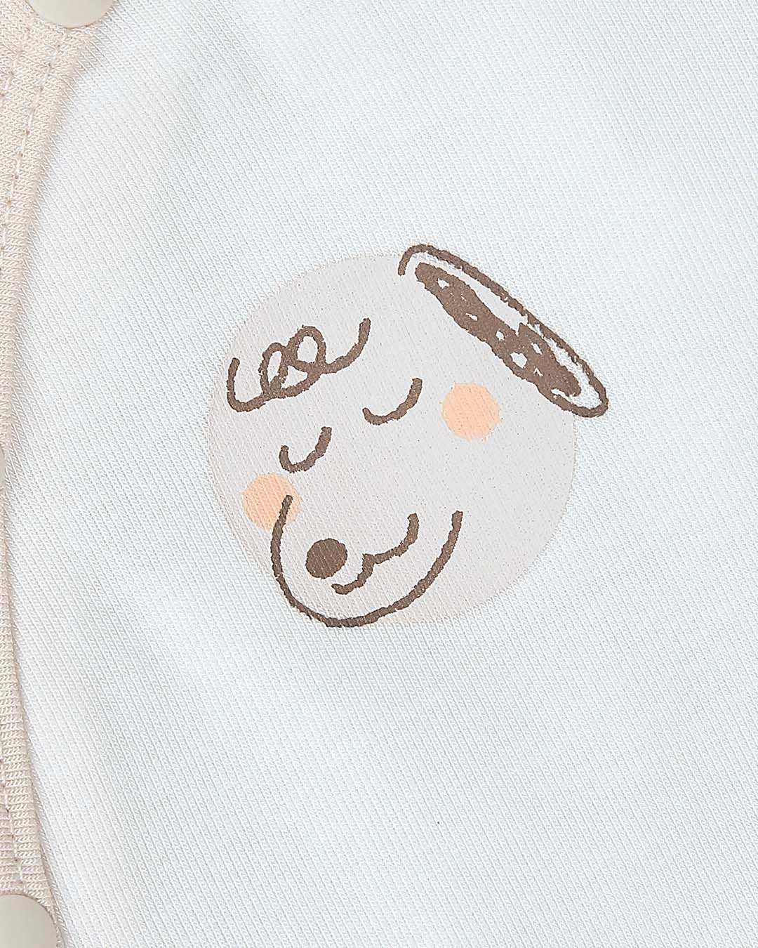 Bộ tay dài cài lệch Lullaby NH973R màu trắng - be 6