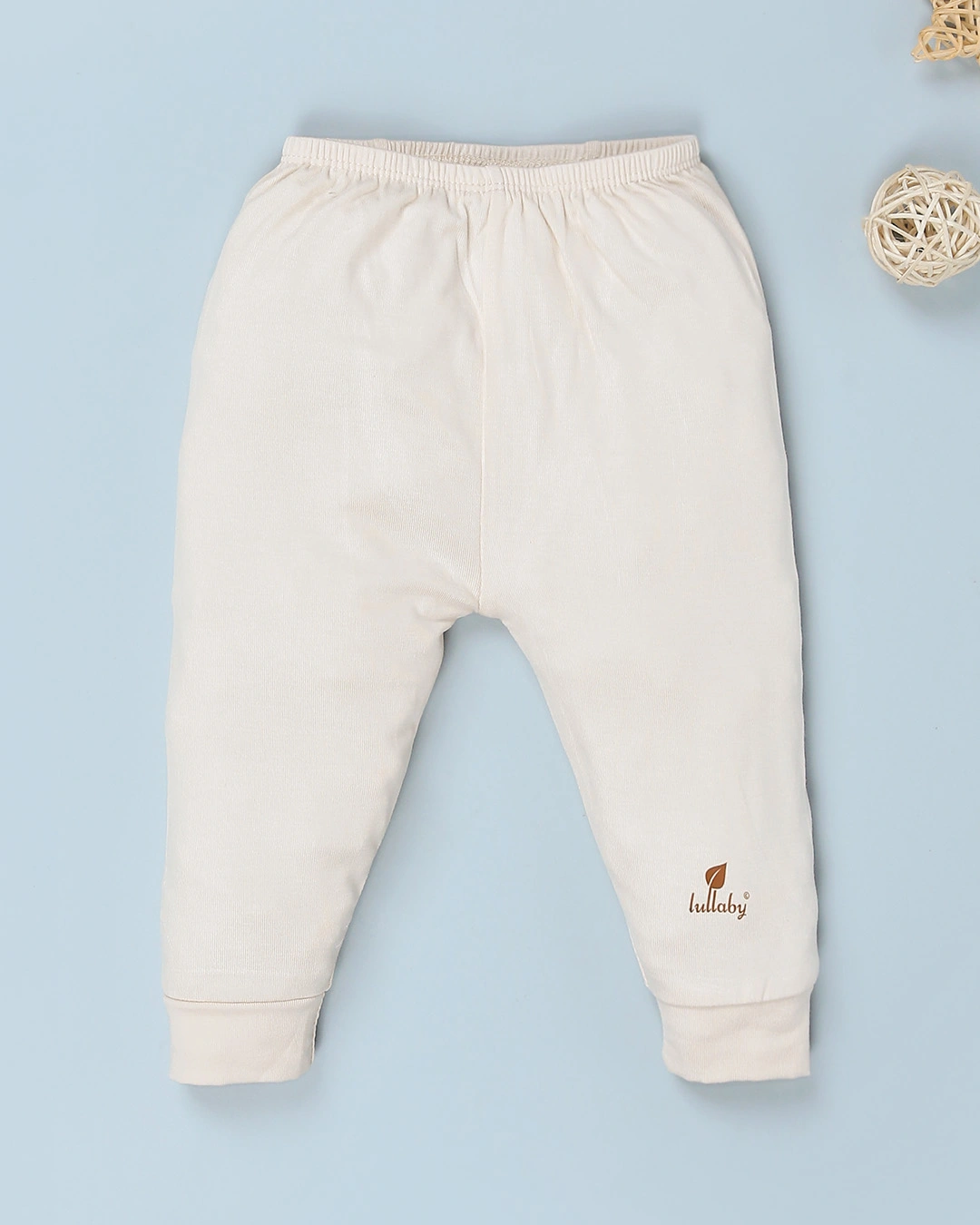 Bộ tay dài cài lệch Lullaby NH973R màu trắng - be 9