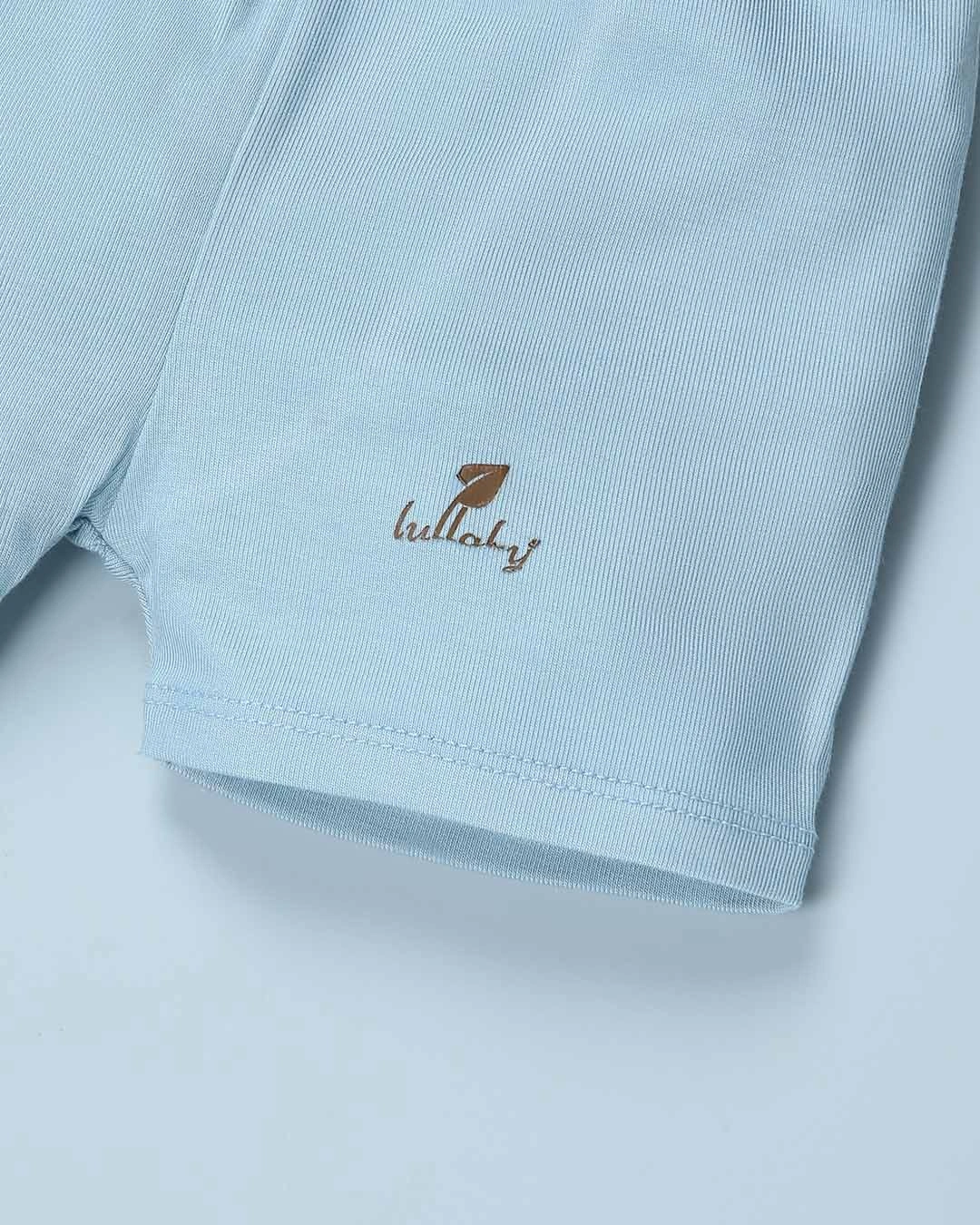 Bộ tay ngắn cài lệch Lullaby NH981R màu be 39