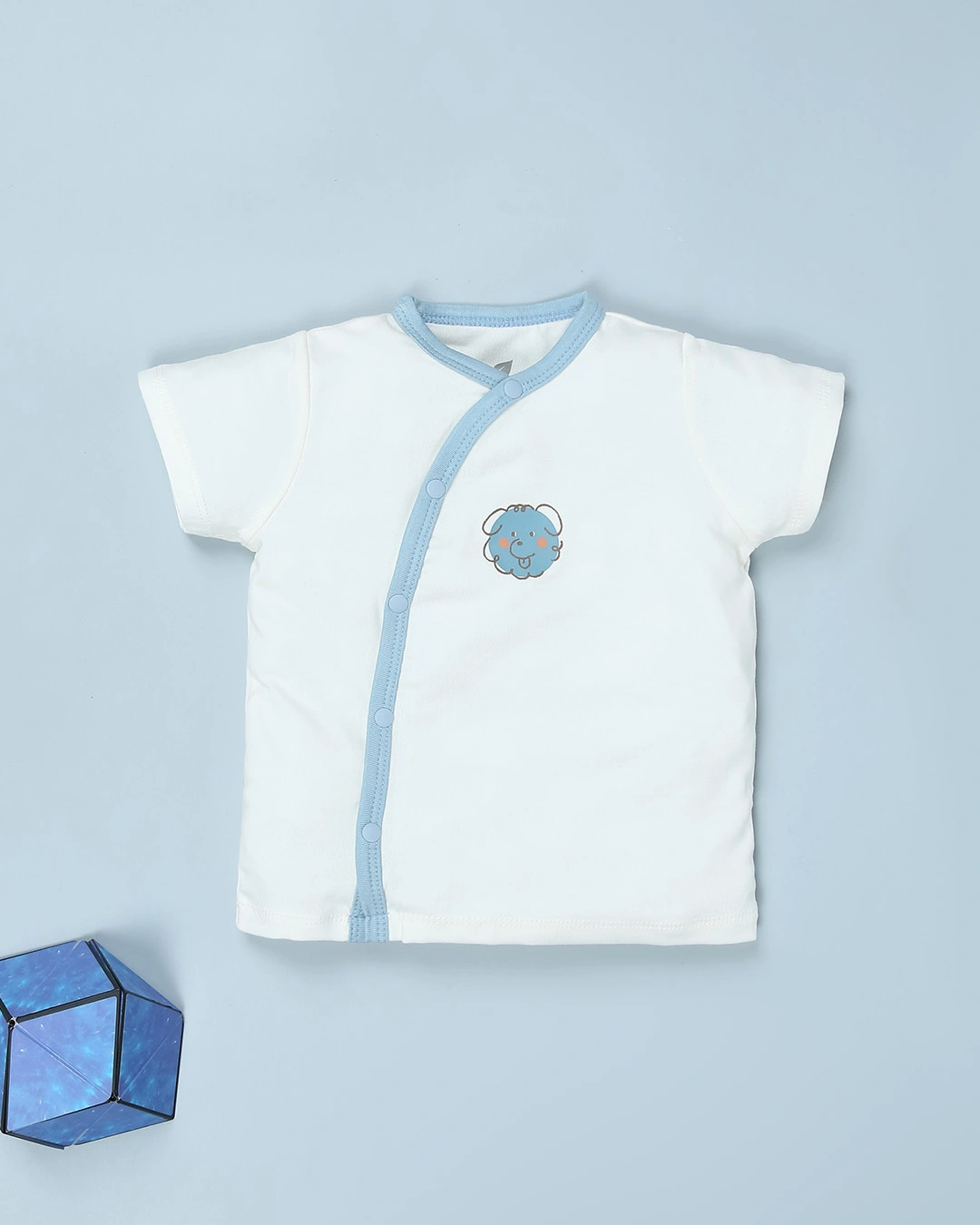 Bộ tay ngắn cài lệch Lullaby NH981R màu be 29