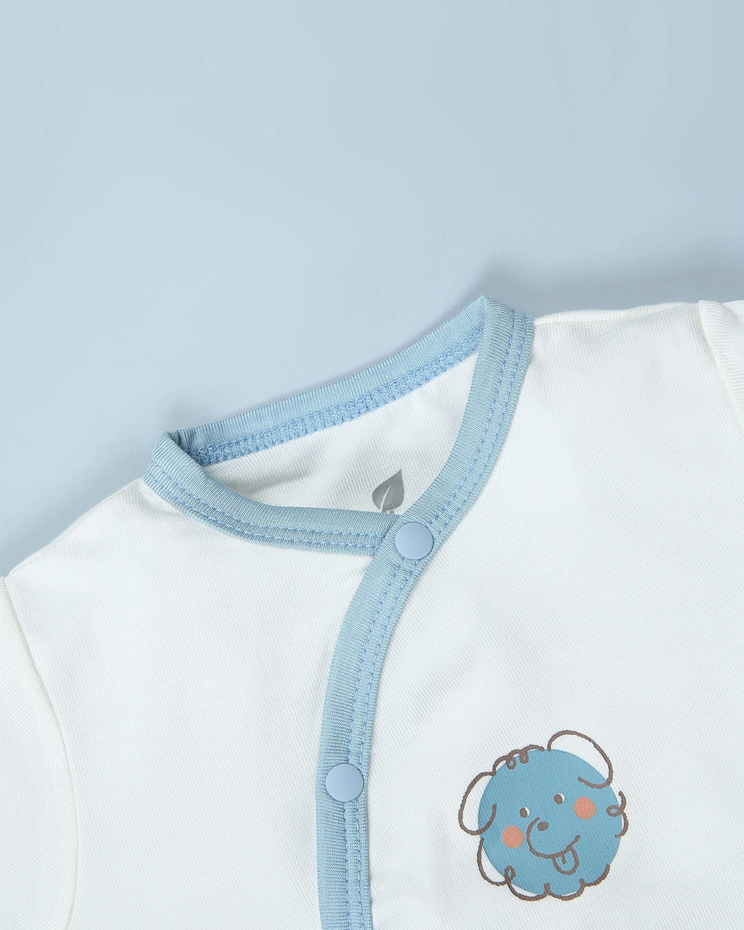 Bộ tay ngắn cài lệch Lullaby NH981R màu be 31