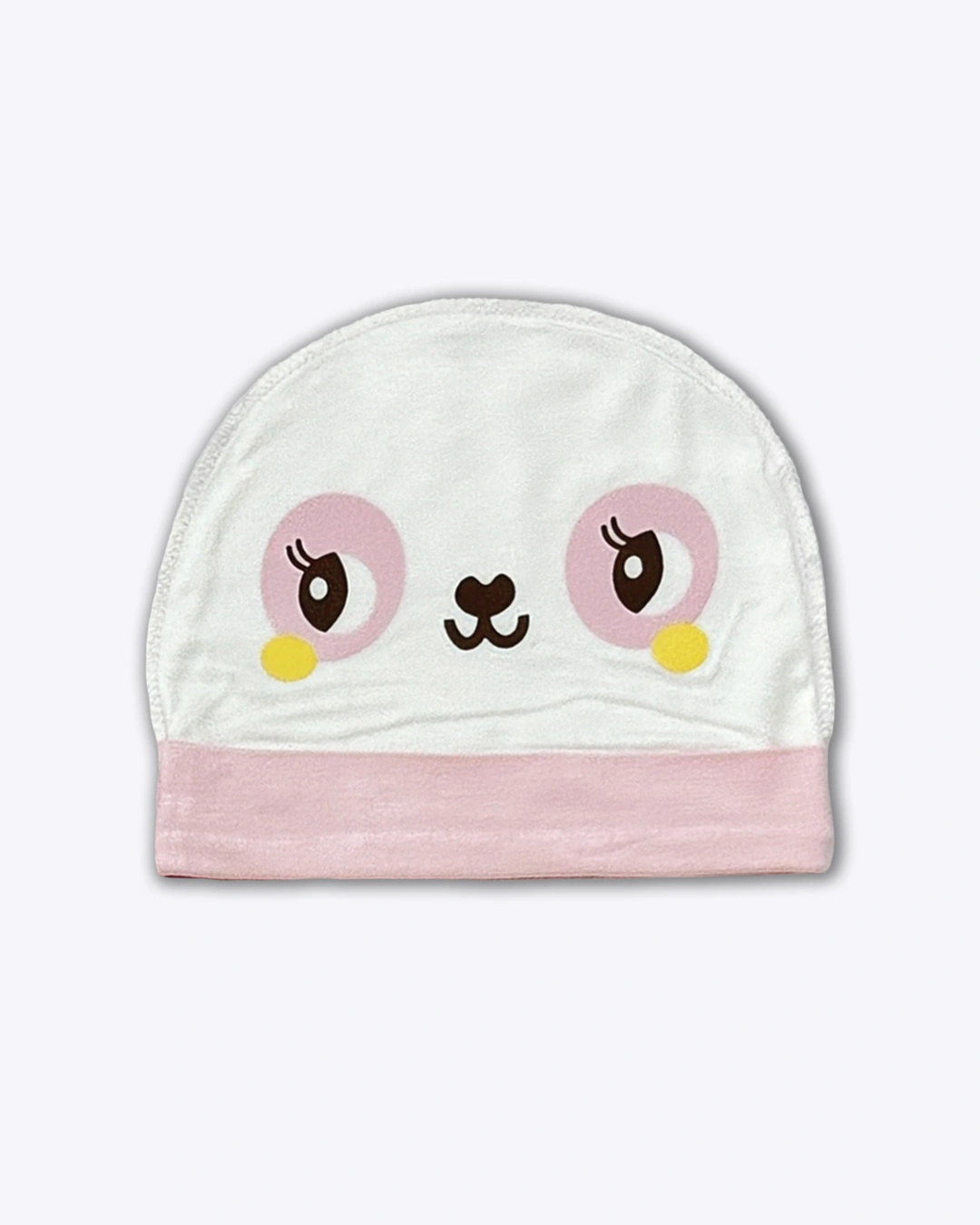 Set bộ tay dài cài giữa in thỏ BabyMommy màu trắng - hồng 4