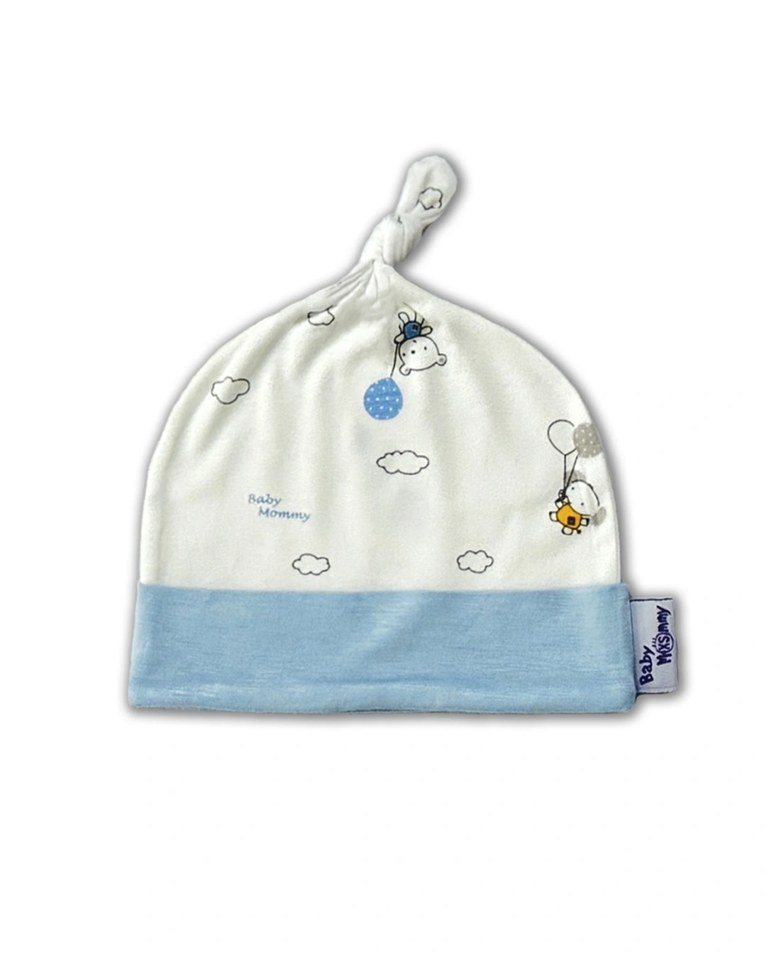Set bộ tay dài cài chéo in gấu, voi BabyMommy màu trắng - hồng 9