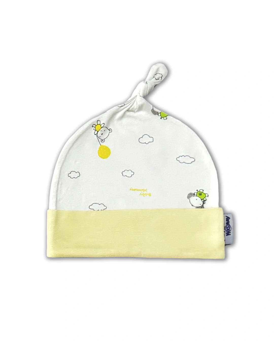 Set bộ tay dài cài chéo in gấu, voi BabyMommy màu trắng - hồng 15