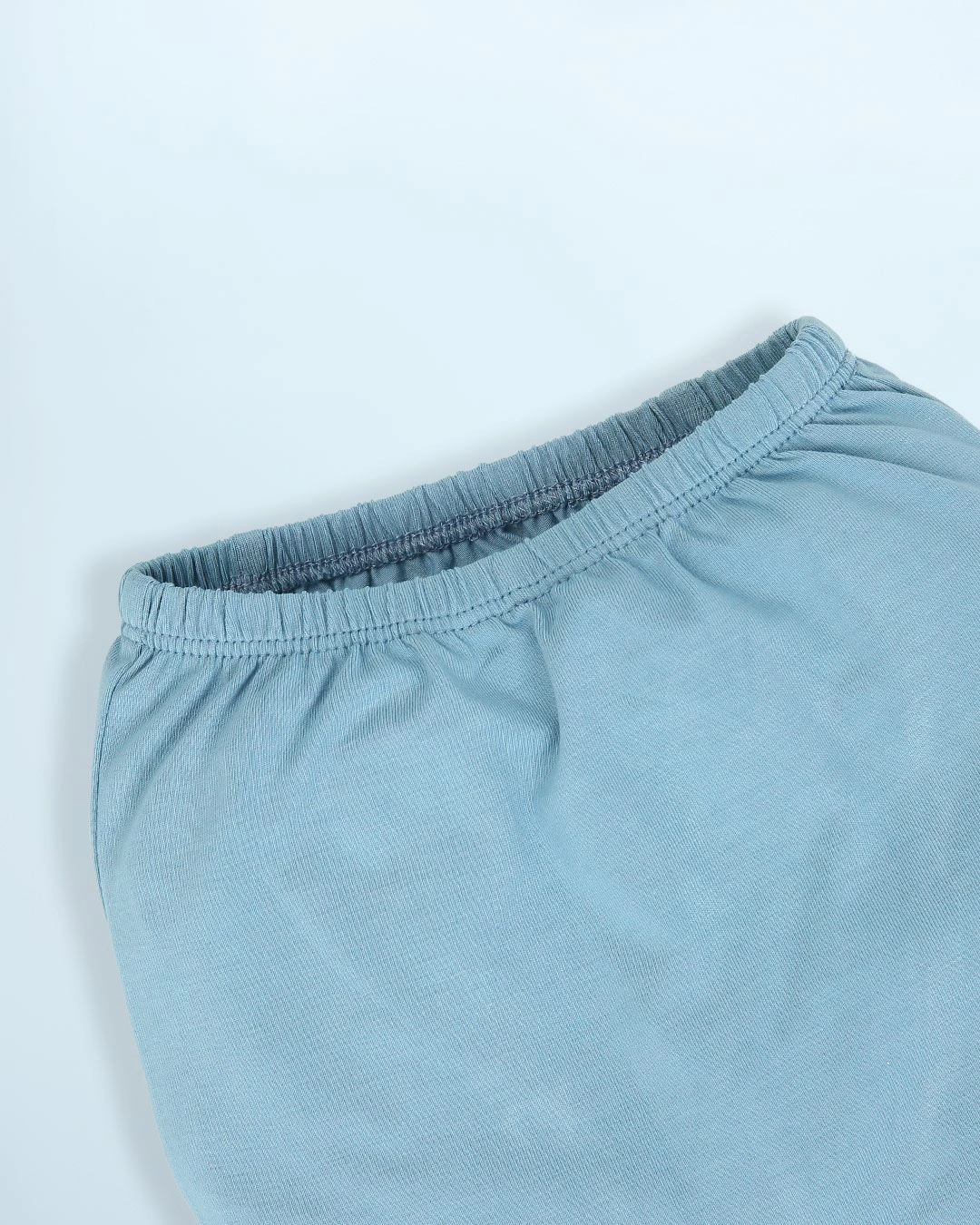 Bộ tay dài cài giữa cổ Peter Pan La Pomme màu xanh dương 14