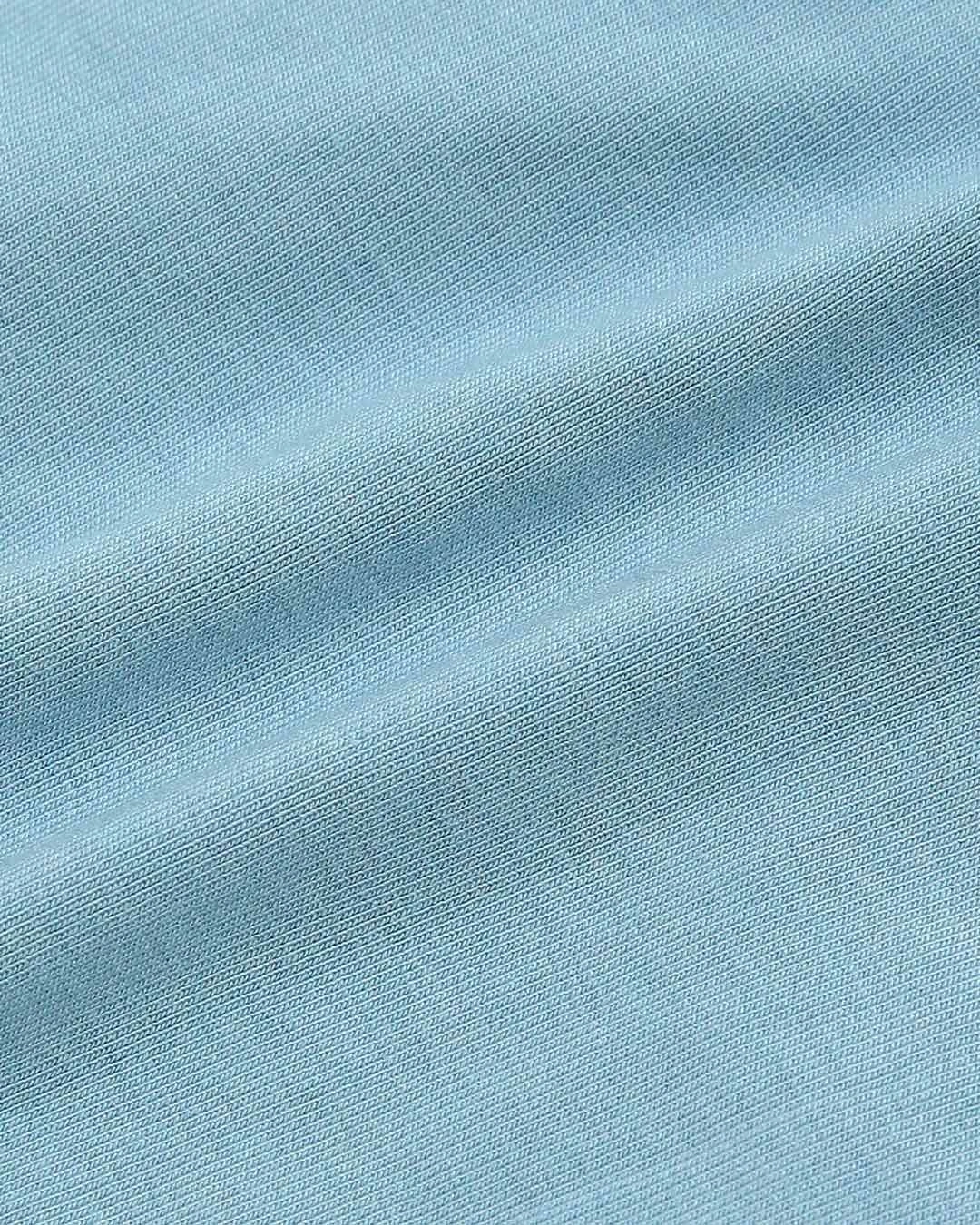 Bộ tay dài cài giữa cổ Peter Pan La Pomme màu xanh dương 16