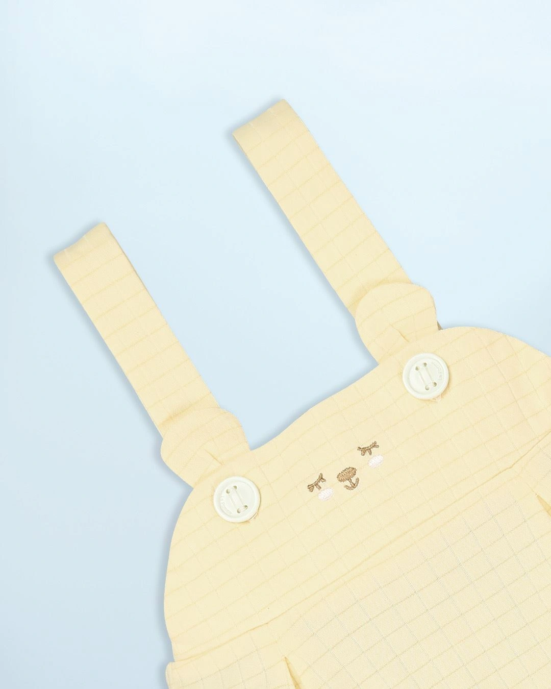 Set yếm cổ đức túi cài La Pomme màu xanh mint - trắng 21