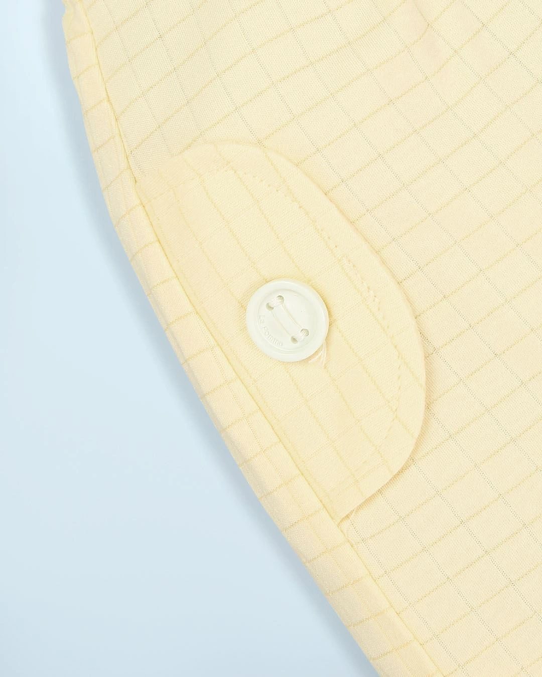 Set yếm cổ đức túi cài La Pomme màu xanh mint - trắng 22