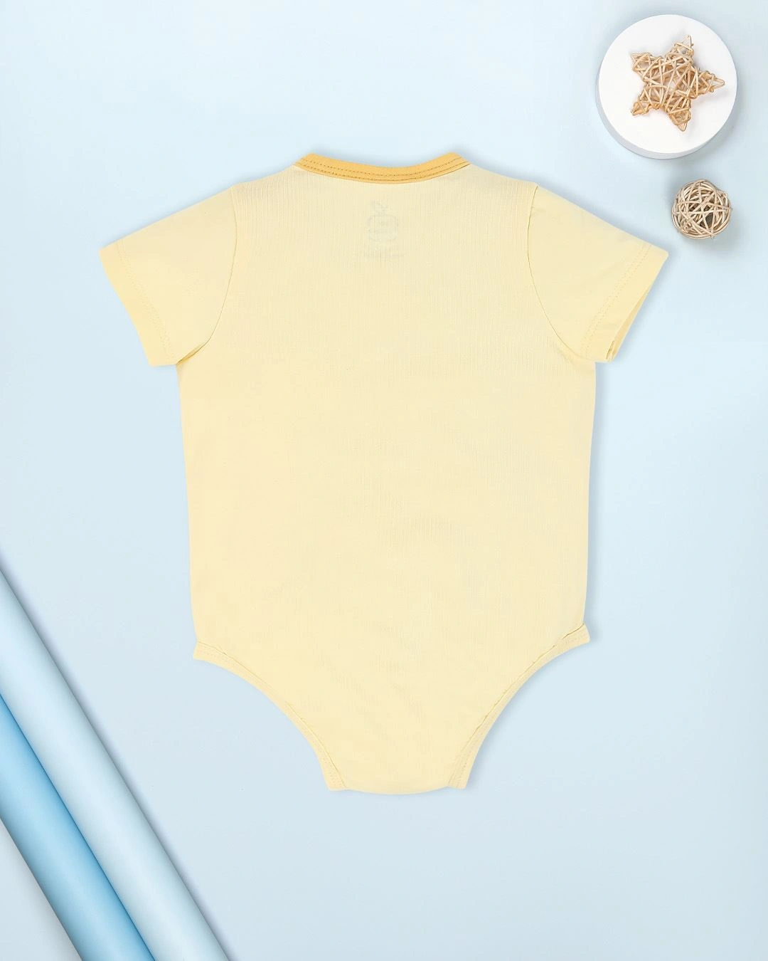 Bodysuit cài giữa cổ Peter Pan La Pomme màu xanh dương 14