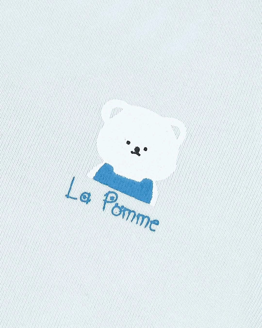 Bodysuit cài giữa cổ Peter Pan La Pomme màu xanh dương 6