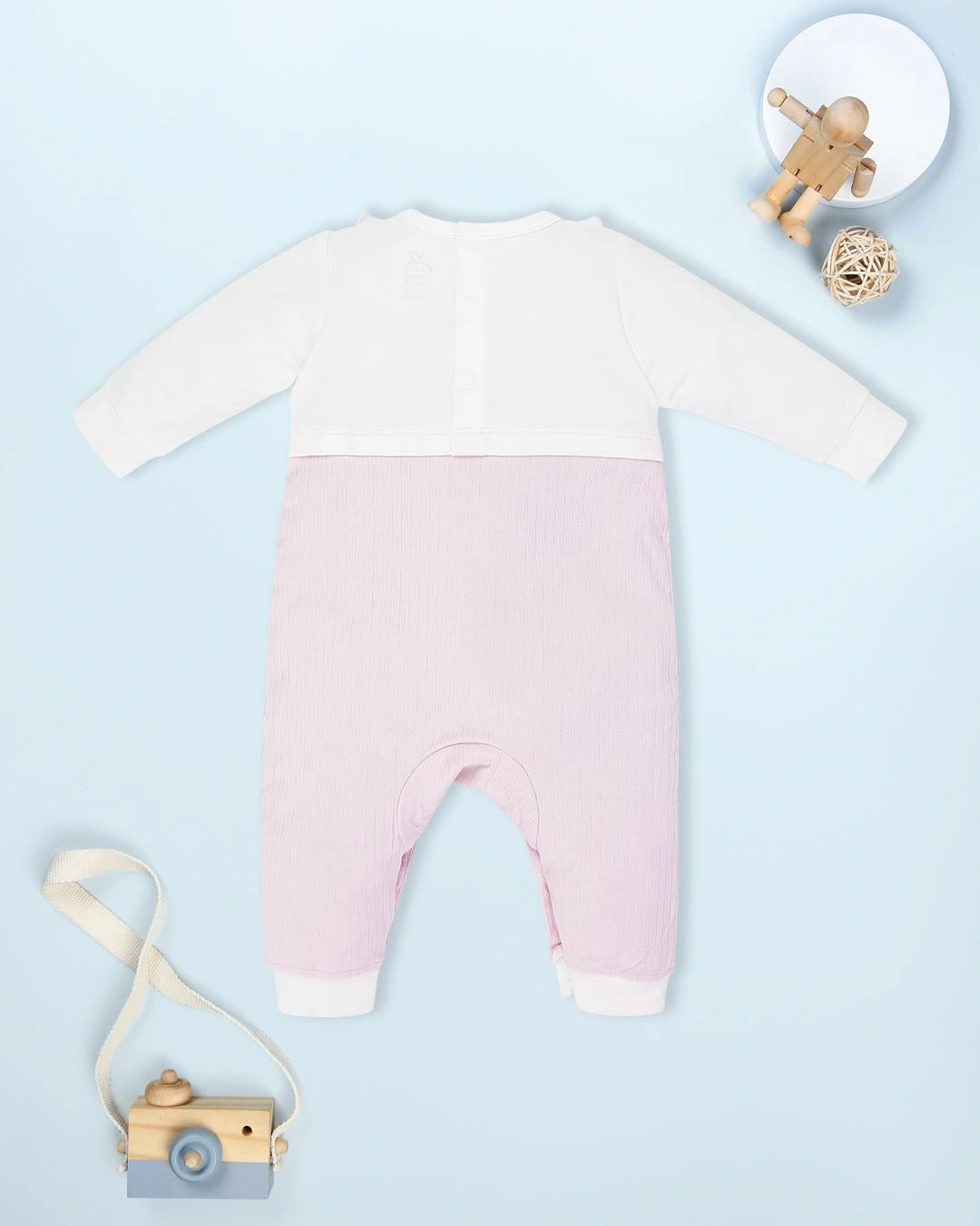 Set quà tặng bodysuit in gấu La Pomme Wonder Box màu trắng - xanh lá 22