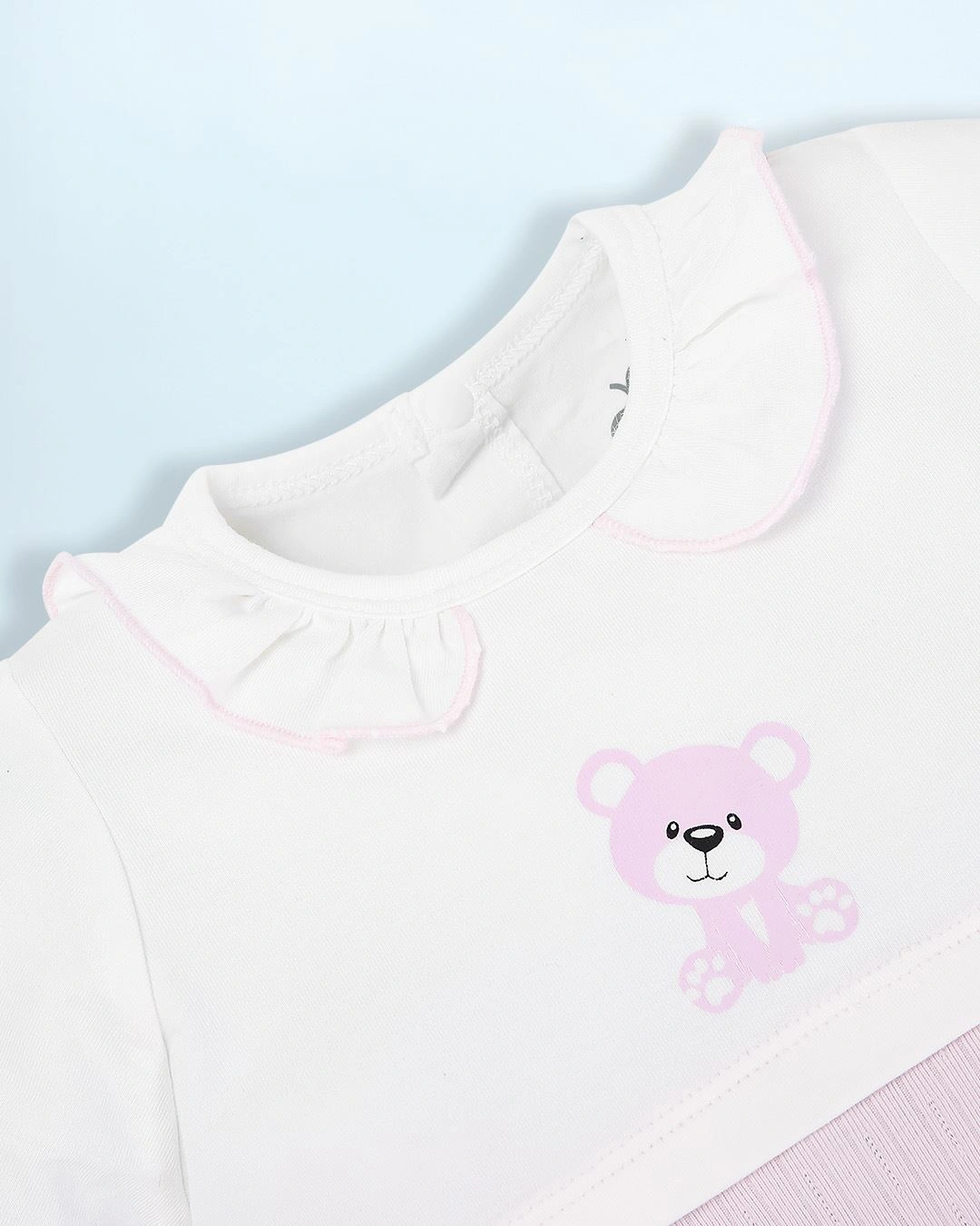 Set quà tặng bodysuit in gấu La Pomme Wonder Box màu trắng - xanh lá 23