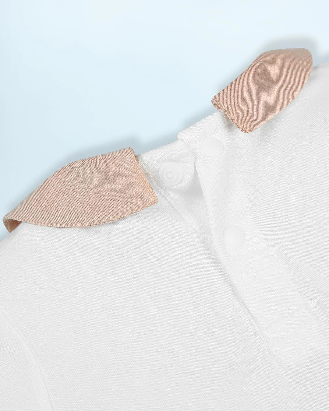 Set yếm cổ đức tai rời La Pomme màu nâu - trắng 17